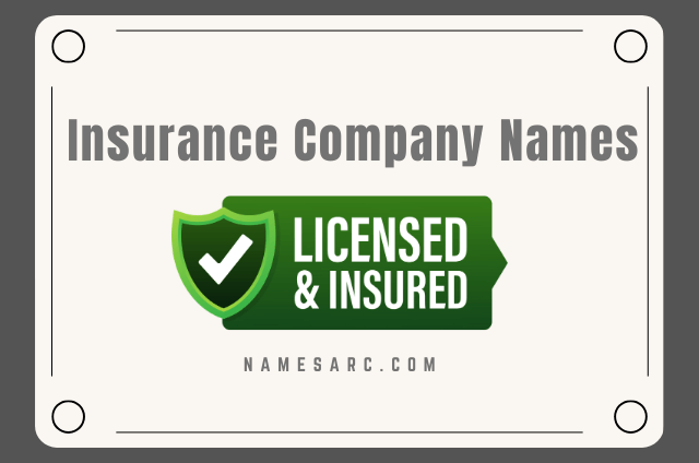 Insurance Company Names
