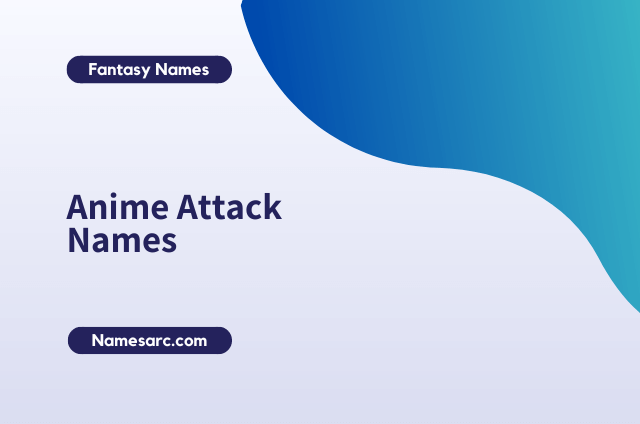 Anime Attack Names