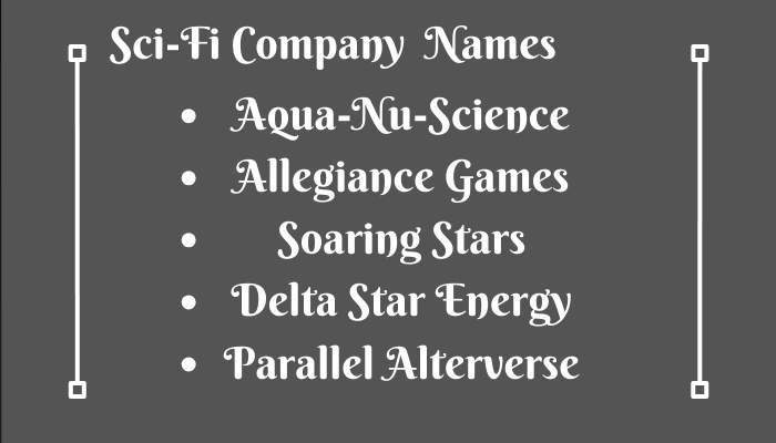 Sci-Fi Company Names Generator